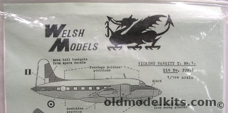 Welsh 1/144 Vickers Varsity T. Mk.1 plastic model kit